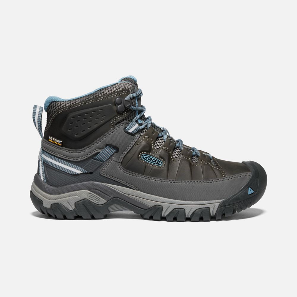 Keen Laarzen Dames Zwart Bruin - Targhee Iii Waterproof Mid - 38049-LFBW